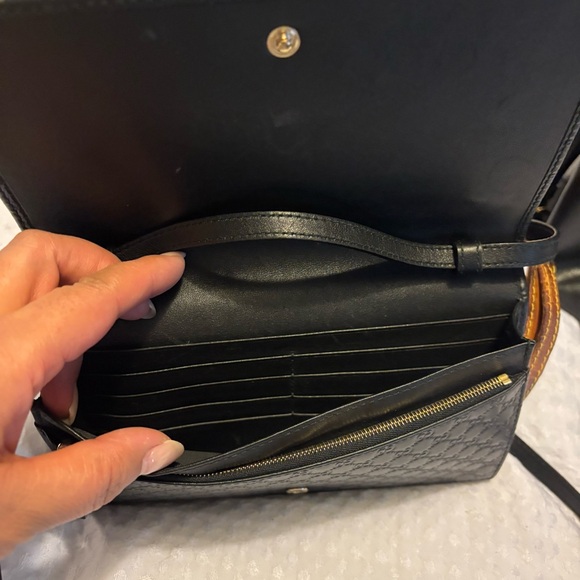 Authentic Gucci Embossed Black wallet on a chain. - Picture 5 of 6